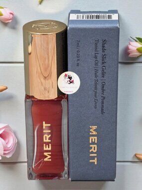 Merit Shade Slick Gelee Tinted Lip Oil In Jete Sheer Natural 7 ml Full Size